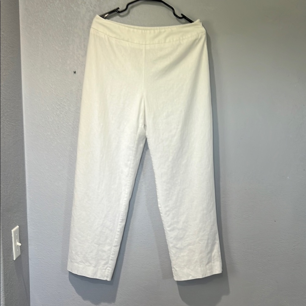 Byer California White linen casual pants with lining, size 10,